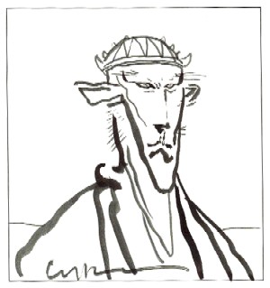Illustrator, Exemplar Nr. 45 — Original-Skizze von Clive Barker