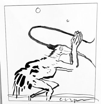 Illustrator, Exemplar Nr. 55 — Original-Skizze von Clive Barker